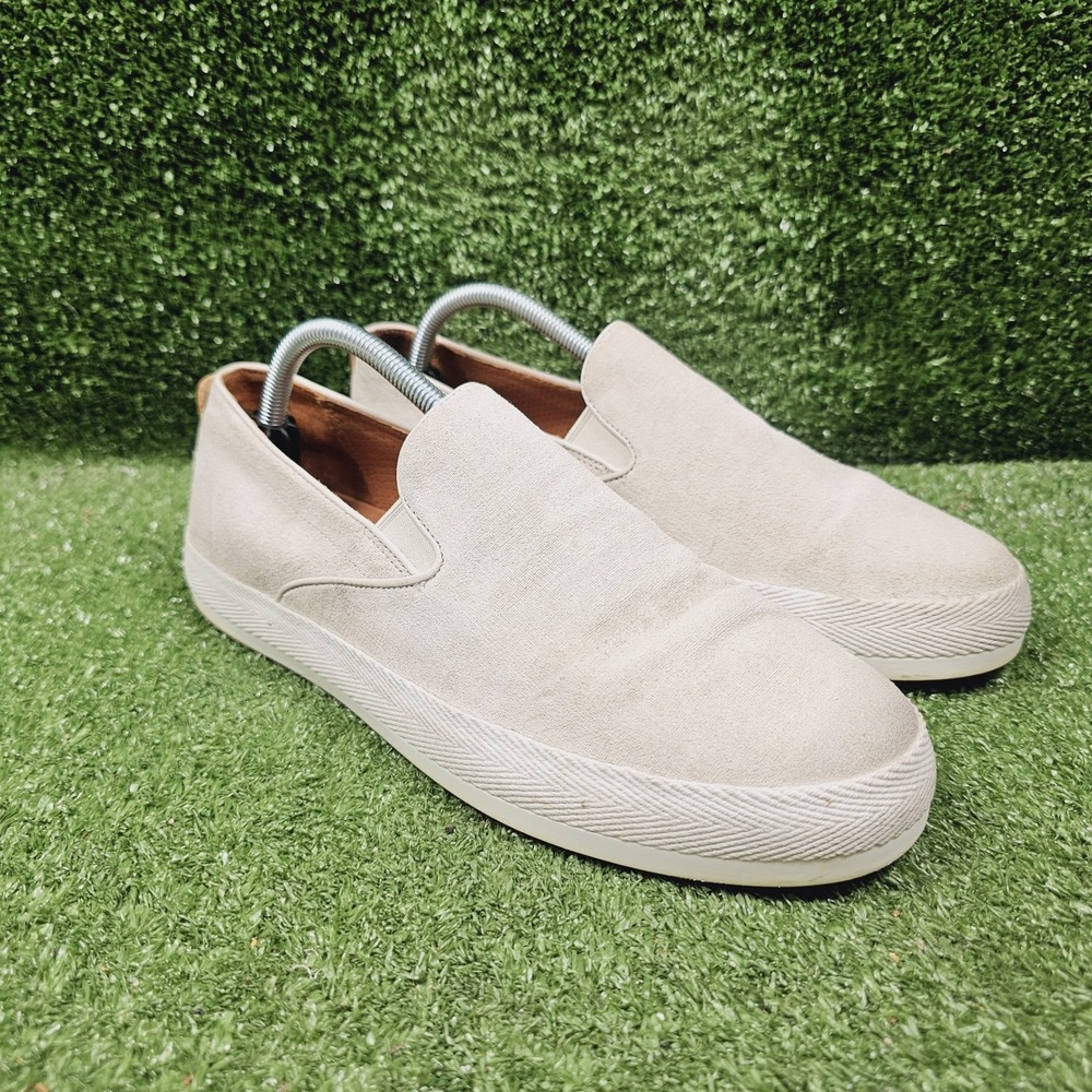 Allen Edmons Holden Beige Suede Slip On Casual.Sneaker Mens Size 9 D